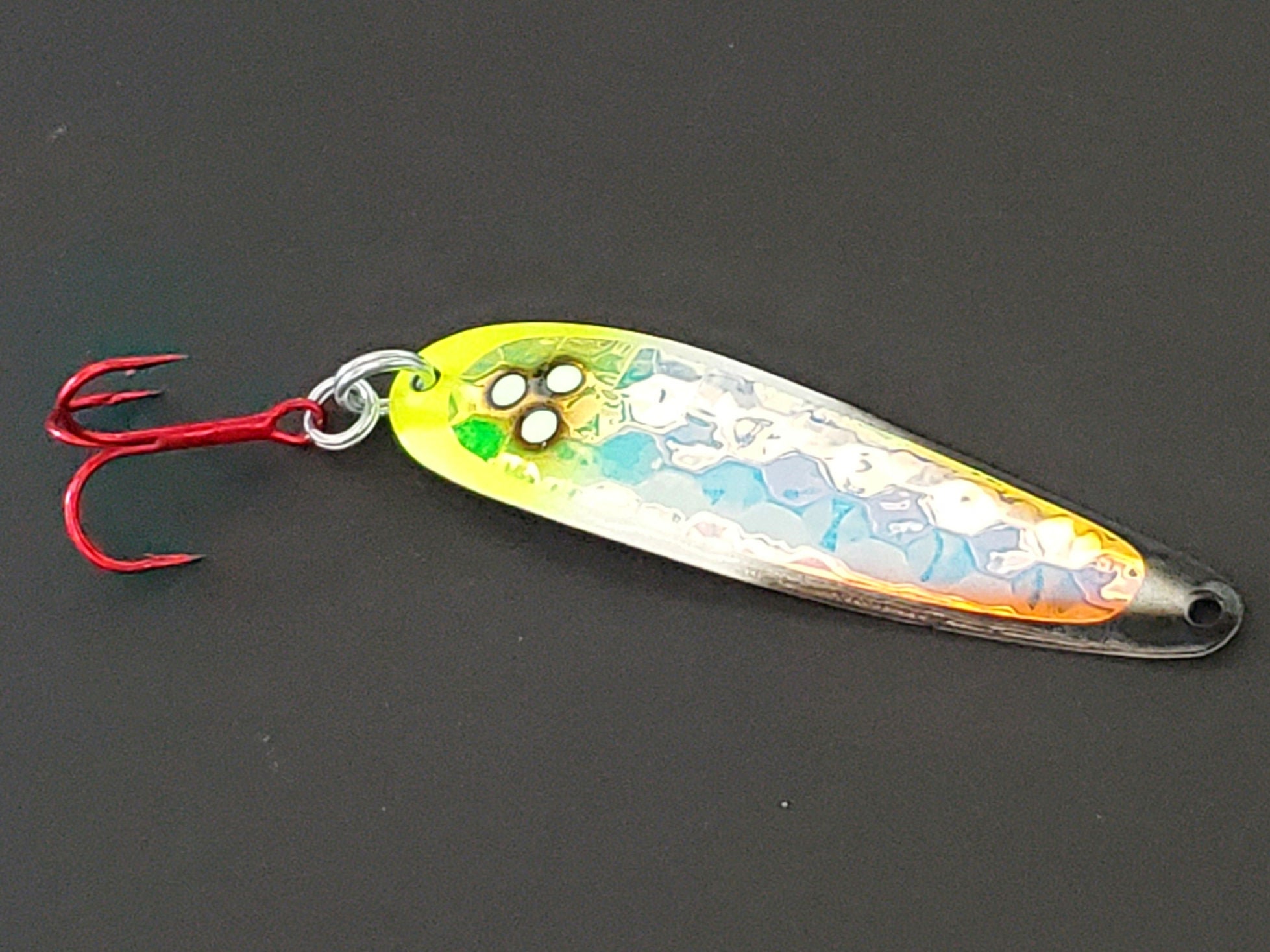SuperGlow 'Yellow Huntsman' Spoon | Fisher Tackle Company